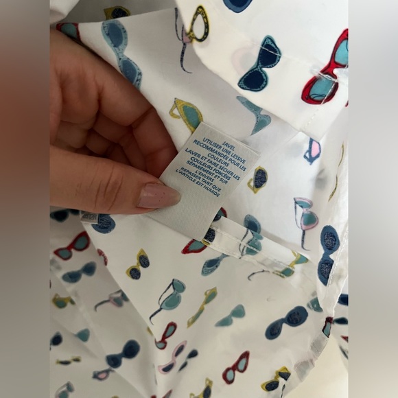 Boden The Classic Shirt button-up shirt in a multi-color sunglasses print - Picture 8 of 11